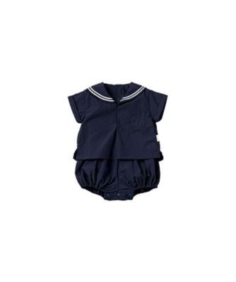 MARLMARL (Baby&Kids)/マールマール ロンパース paddle rompers 2 navy